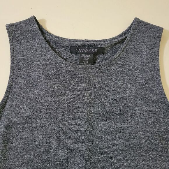 Express Colorblock Black Gray Maxi Length Sleeveless Dress - Picture 7 of 10